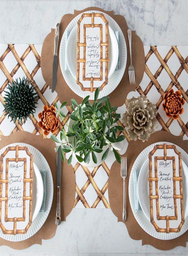 Hester & Cook Paper Placemat, Pad of 12 (Die-Cut French Frame) - Image 5