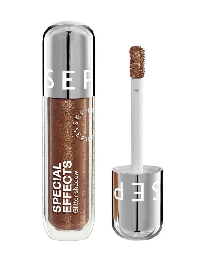 SEPHORA COLLECTION Special Effects Glitter Shadow 02 Brown Flare – Glittery Liquid Eyeshadow with Multidimensional Sparkle 4 ml - Image 1