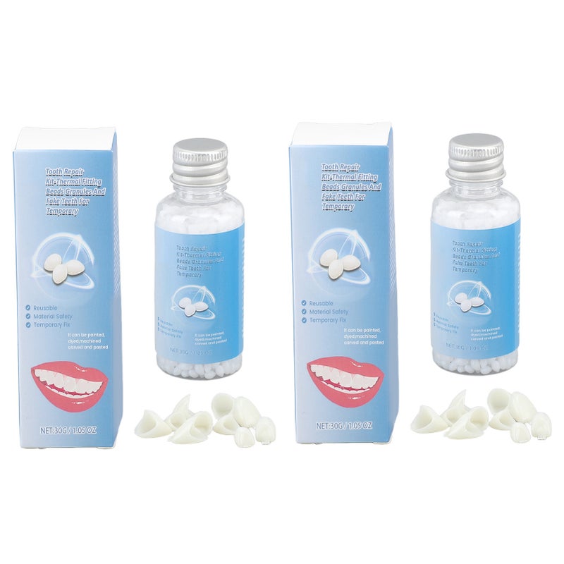 Tooth Repair Kit Moldable Fake Teeth Temporary Fake Teeth Replacement Kit DIY Dental Care Kit for Filling Missing Broken Tooth - Image 1