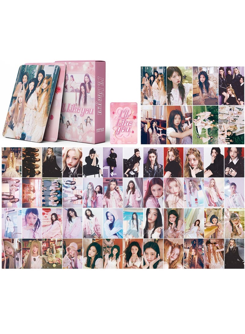 NIBEMINENT 55 قطعة بطاقات لومي كيبوب إيلت سأحبك هدايا لمجموعة المعجبين - Image 1