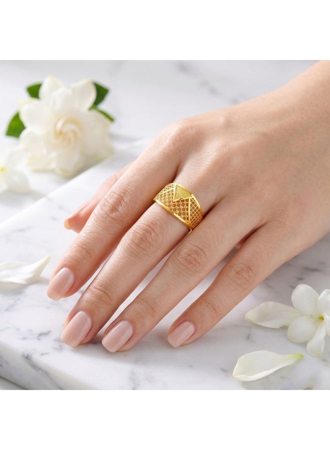 BAFLEH JEWELLERY Premium 21K Gold Ring Designs Available at Bafleh Jewellery - Image 2