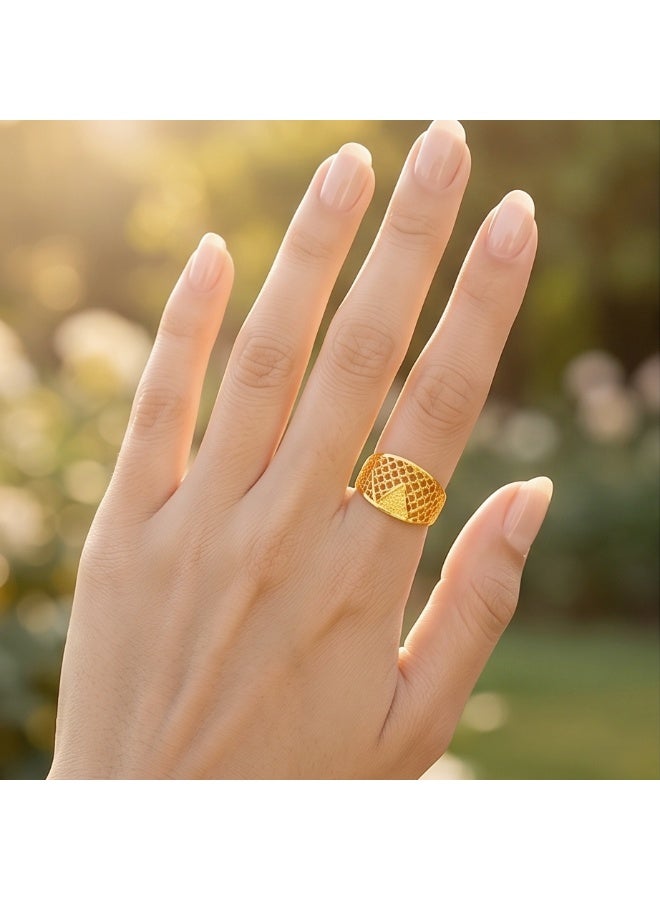 BAFLEH JEWELLERY Premium 21K Gold Ring Designs Available at Bafleh Jewellery - Image 5