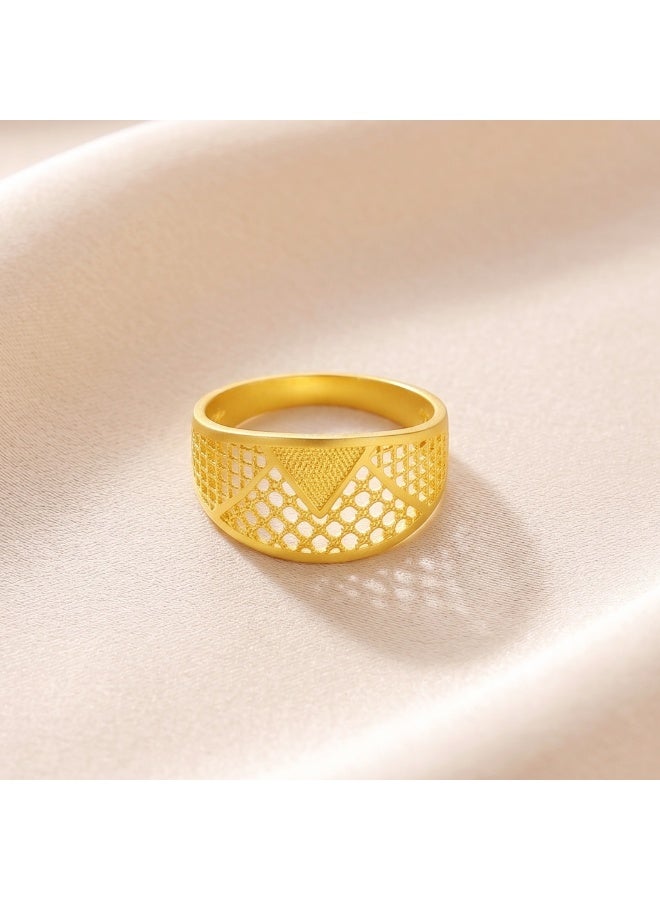 BAFLEH JEWELLERY Premium 21K Gold Ring Designs Available at Bafleh Jewellery - Image 1