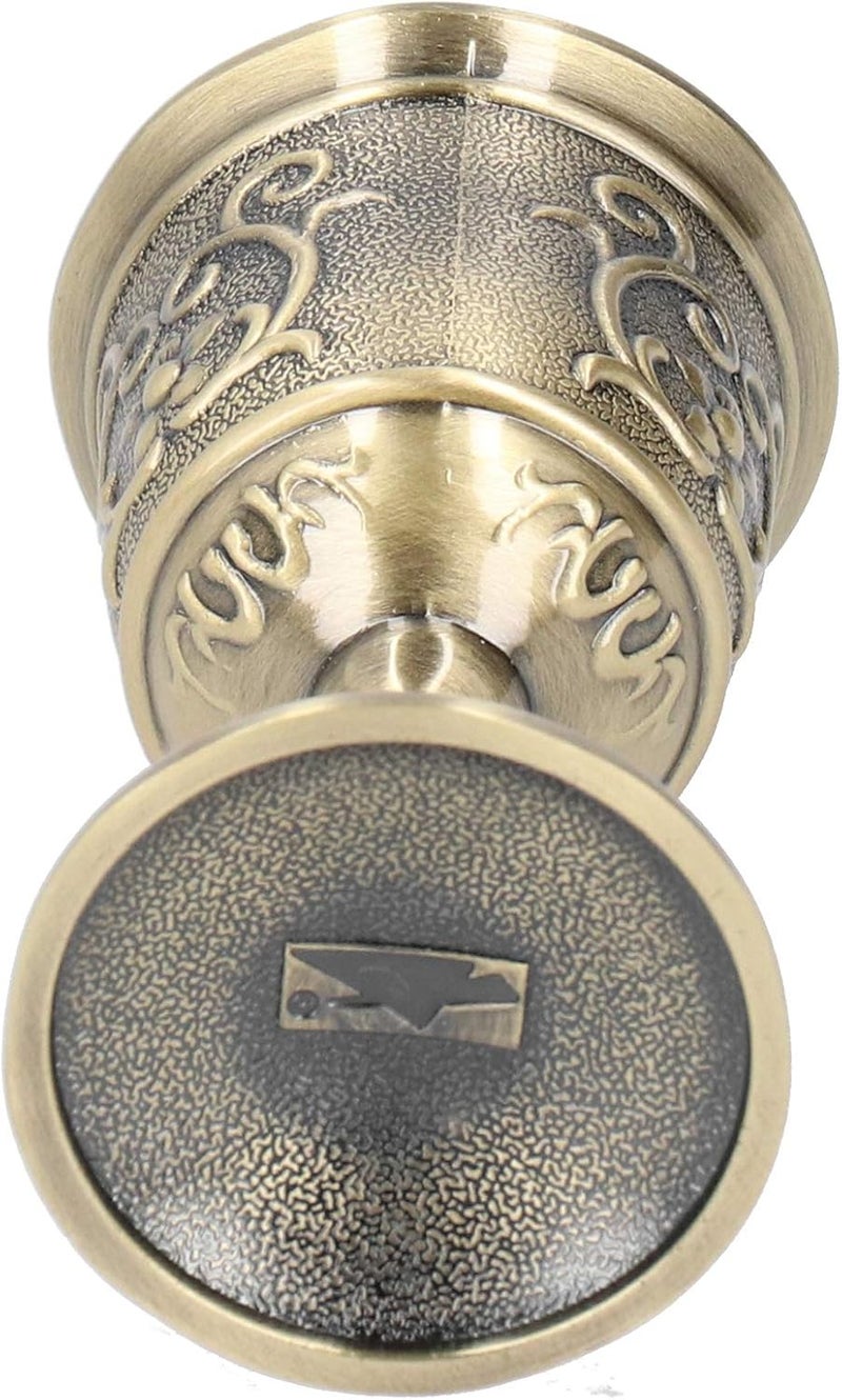 Embossed Bronze Cup Medieval Goblet for Milk and Wine, Metal, Ideal Weddings (S) - Image 2