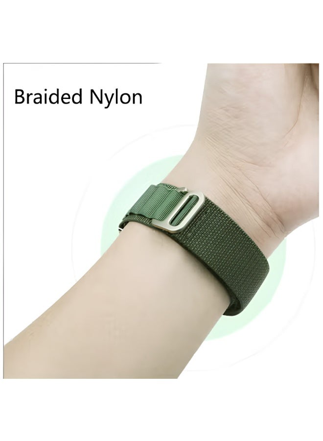 ECVV Nylon Sport Watch Bands Compatible with Apple Watch Band 42/44/45/49mm, Soft Replacement Band for iWatch Ultra Series SE 8/7/6/5/4/3/2/1 Strap for Men - Image 5