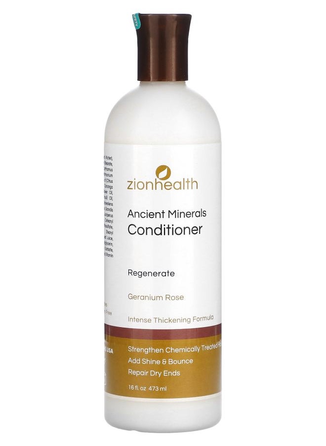 Zion Health Ancient Minerals Conditioner Geranium Rose 16 fl oz (473 ml) 