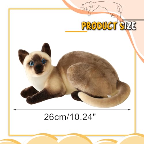 BARMI Cat Plush Cat Stuffed Animal Stuffed Cat Plushies Lifelike Cat Pillow Realistic Stuffed Cat 30cm/12inch - Image 2