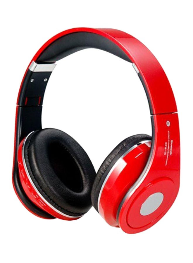STN-10 Over-Ear Bluetooth Headphones With Mic Red/Black