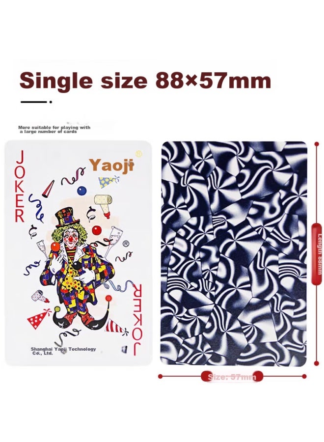 YAOJI Yaoji Plastic Card Box 0218, Dou Dizhu Blue Core, Thickened Plastic Box, 8 Decks - Image 2