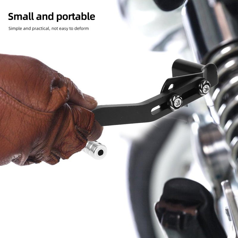 2Pcs Motorcycle Gear Shifter Lever Aluminum Alloy Black Silver Replacement - Image 4