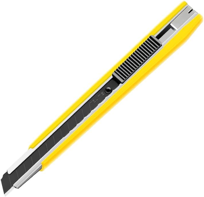 9mm Heavy Duty Snap-Off Blade Utility Knife – Precision Cutter for Cardboard, Paper, Plastic and Craft Projects, Retractable Blade Box Cutter with Secure Lock, Durable Cutting Tool for Office, Warehouse and DIY Use - Image 1