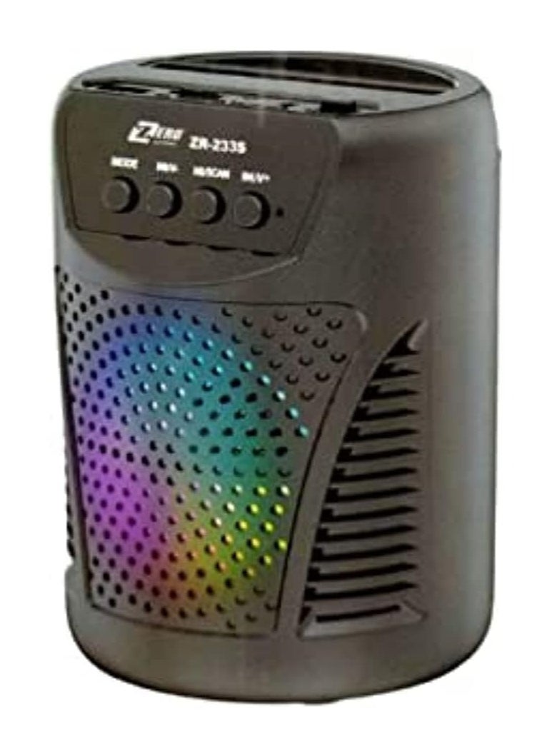زيرو - سبيكر بلوتوث محمول Zero ZR-233S بدون إضاءة LED - صوت عالي الجودة وتصميم عملي - Image 1