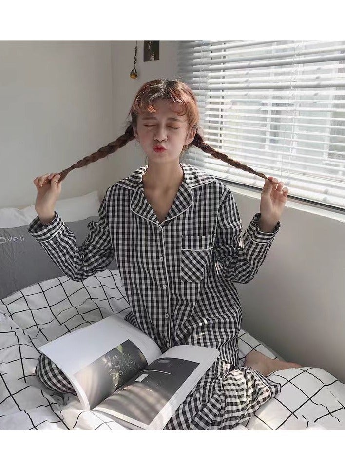 بيوينتي طقم بيجامات نسائي طقم بيجاما نسائي 2 قطعة بأزرار لأسفل بيجامة ناعمة بأكمام طويلة وبنطال طقم ملابس نوم طقم ملابس نوم بنات طقم استراحة - Image 3