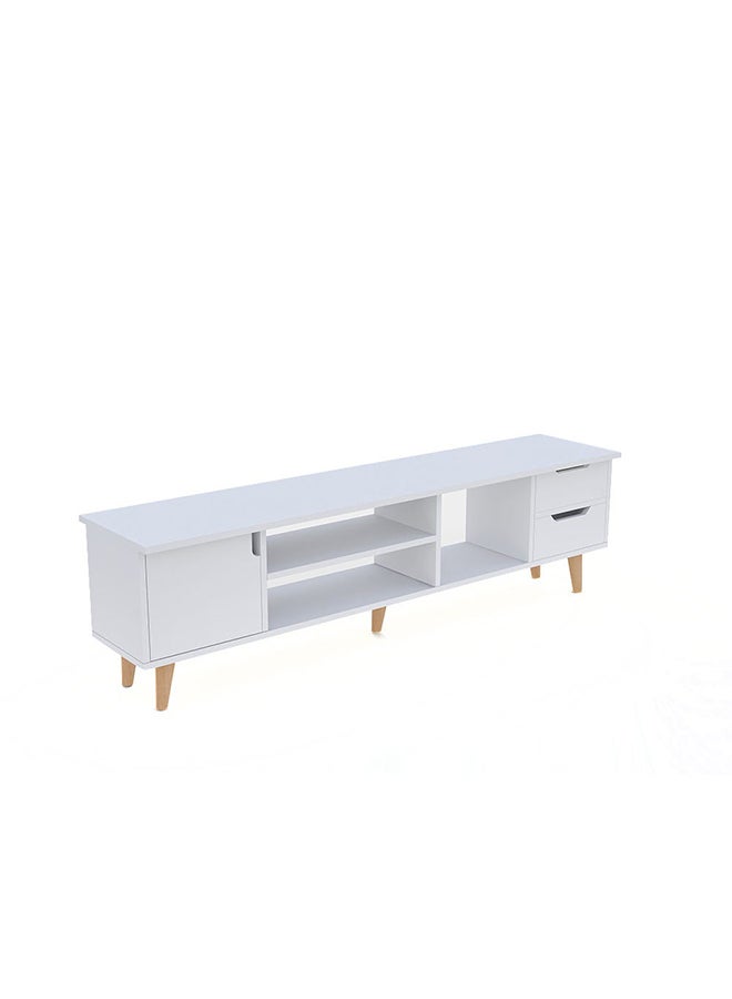DANUBE HOME Enzo TV Cabinet For Up To 50 Inches TV Multifunctional Home Theater TV Rack White 140x45x39 cm  - Image 2