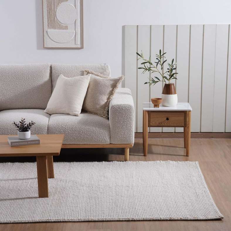 Pan Home Kerbey Handwoven Wool with Jute Rug 200x300cm - Natural - 251TRY9900023 - Image 1