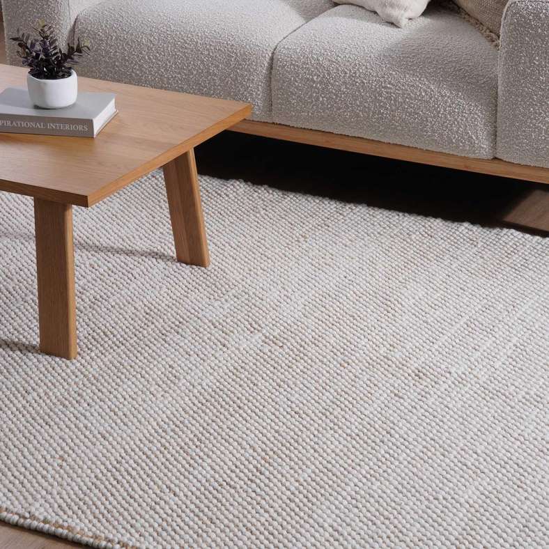 Pan Home Kerbey Handwoven Wool with Jute Rug 200x300cm - Natural - 251TRY9900023 - Image 2