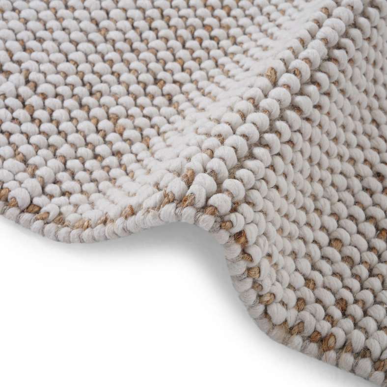 Pan Home Kerbey Handwoven Wool with Jute Rug 200x300cm - Natural - 251TRY9900023 - Image 4