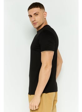 Gazzarrini Men Crew Neck Short Sleeve Graphic T Shirt, Black  - Image 4