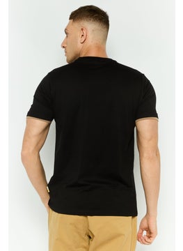Gazzarrini Men Crew Neck Short Sleeve Graphic T Shirt, Black  - Image 2
