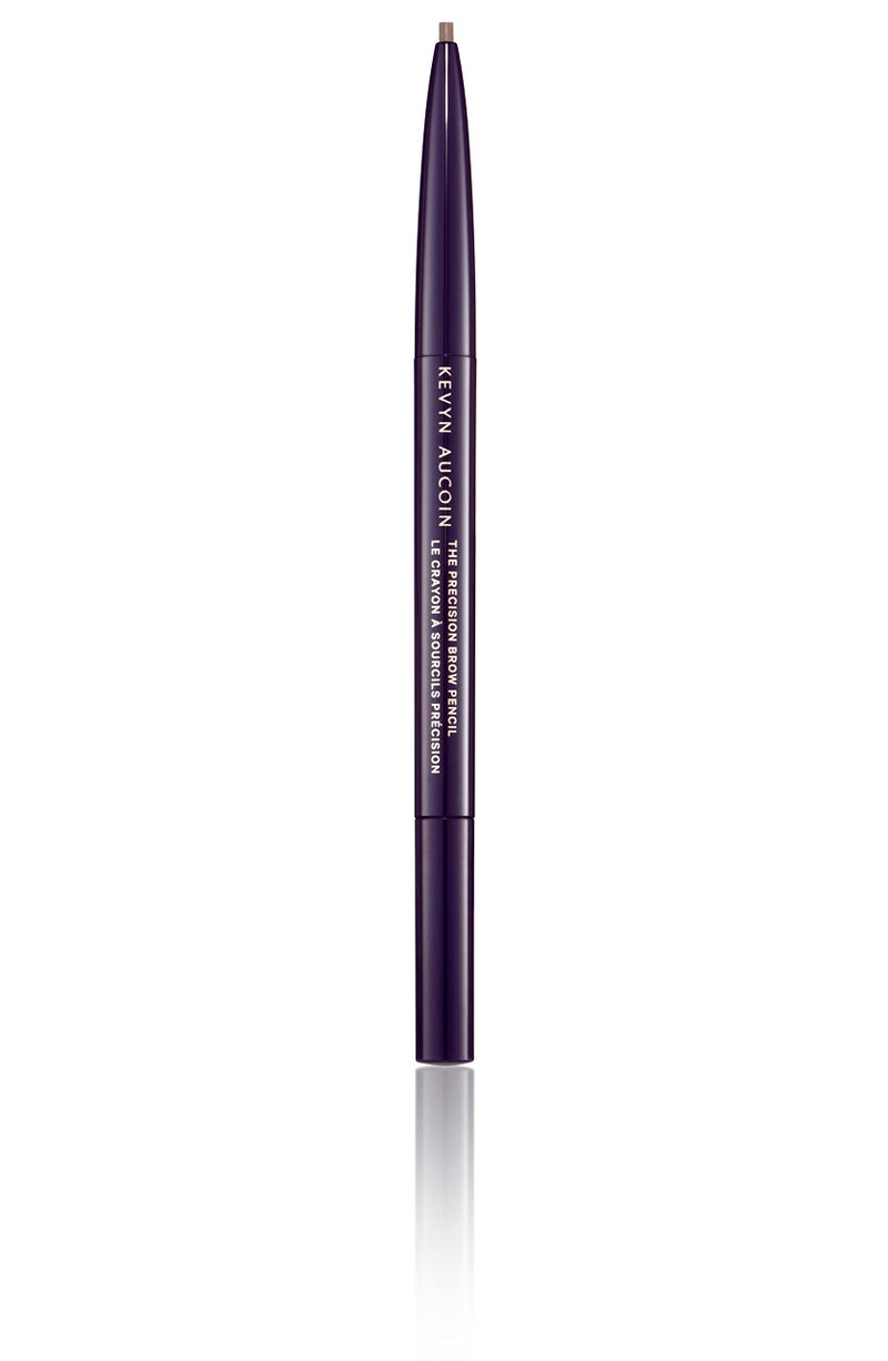 Kevyn Aucoin The Precision Brow Pencil, Brunette: Ultra slim, thin and strong. Retractable plus spoolie brush. Pro makeup artist go to. Sculpt, define and shape eyebrows. Stay put, smudge-proof. - Image 2