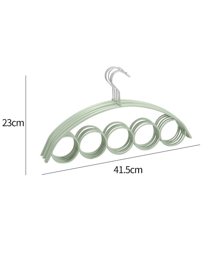 About Nordic 5-Ring Scarf Rack Wardrobe Storage Rack Plastic Clothes Hanger Silk Scarf Tie Circle Creative Clothes Hanger(6Pieces)  - Image 1