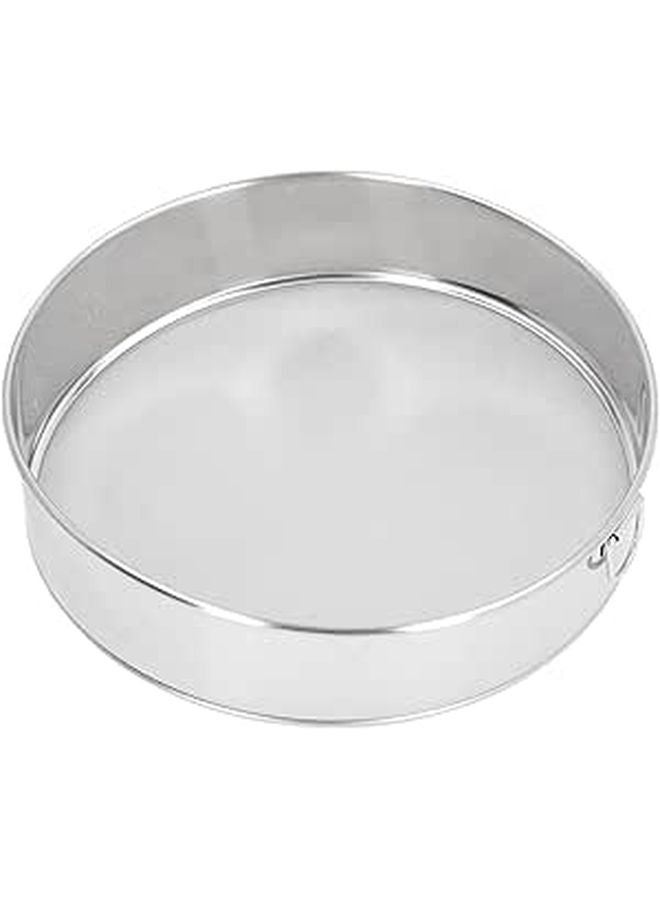 Fine Mesh Flour Sifter 80 Mesh Stainless Steel Sieve For Baking Cakes Pies Pastries - Image 1