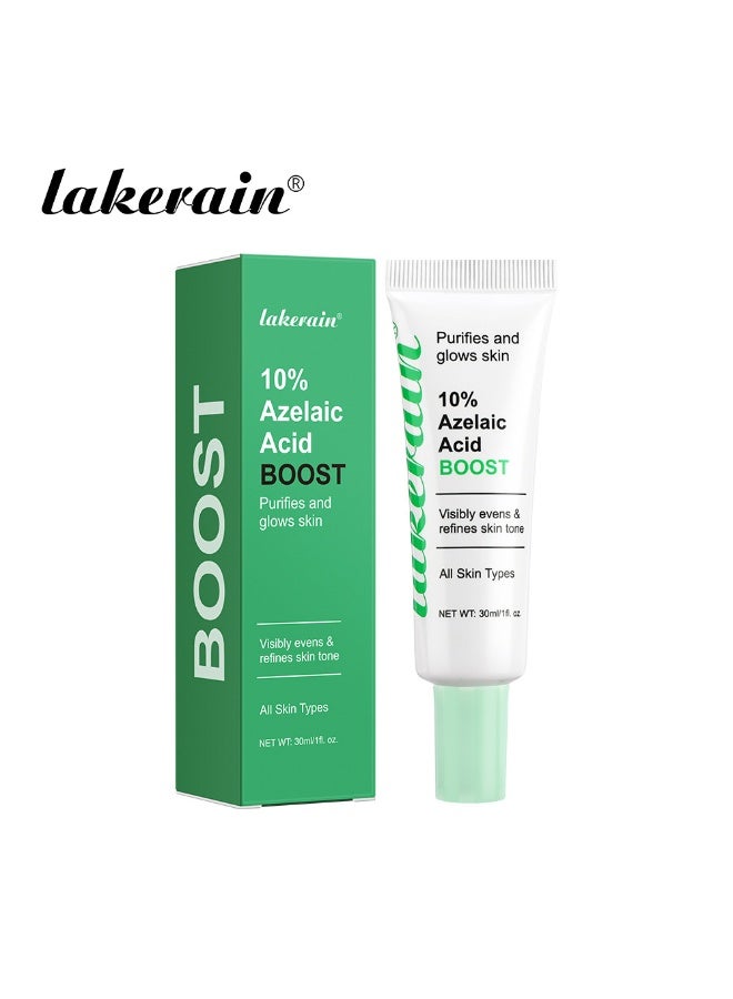 lakerain Azelaic Acid Serum 10% with Licorice Root (30ml), Lightweight Formula for Uneven Skin Tone, Dark Spots, and Acne Marks Refines Skin Texture, Reduces Pimple Breakouts Blackheads, Pigmentation - Image 1