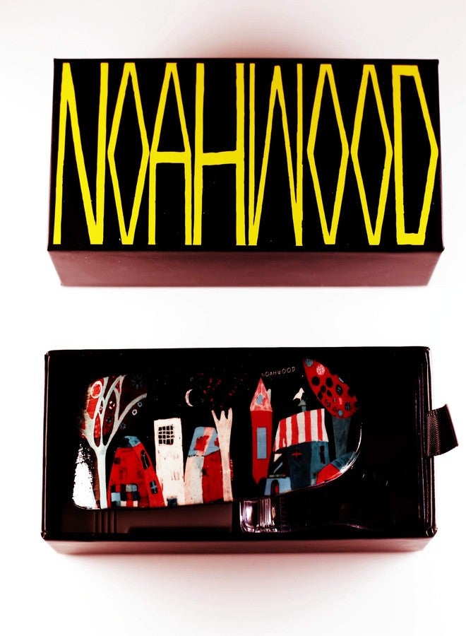 NOAHWOOD تغليف عيد الميلاد NOAHWOOD 8s لوح أصابع كامل (NW8s 360flip 97x34mm مصنوع يدويًا من خشب القيقب + شاحنات NW ii Prince 34mm + عجلات NWiii Logo عيد الميلاد II) - Image 2