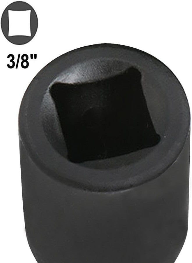 اتول مارت مجموعة محول ومُخفِّض مقبس Utoolmart من 3/8 بوصة (F) إلى 1/4 بوصة (M) لمُخفِّض الأكمام Cr-V (أسود) قطعتان - Image 3