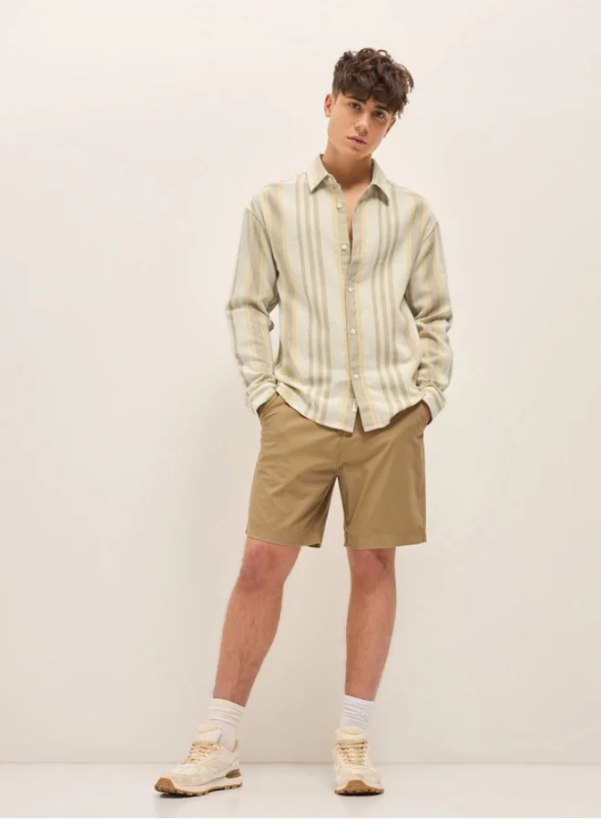 THE BEAR HOUSE Men's Shirt for Casual and Formal Wear | Classic Button-Down Style for Office, Daily Use, Travel, Events & All-Season Outfits | Versatile & Stylish Wardrobe Essential for Every Occasion
