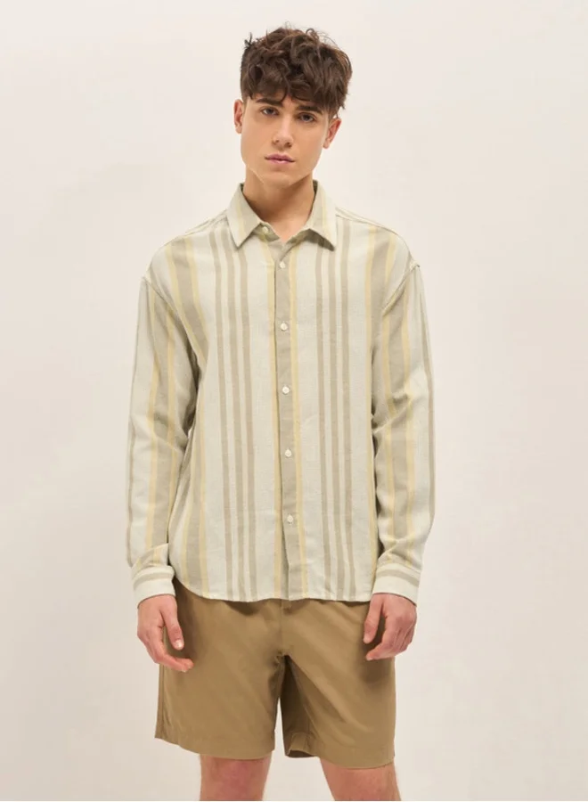 THE BEAR HOUSE Men's Shirt for Casual and Formal Wear | Classic Button-Down Style for Office, Daily Use, Travel, Events & All-Season Outfits | Versatile & Stylish Wardrobe Essential for Every Occasion