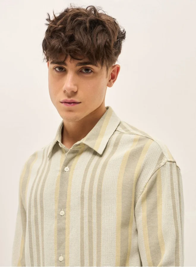 THE BEAR HOUSE Men's Shirt for Casual and Formal Wear | Classic Button-Down Style for Office, Daily Use, Travel, Events & All-Season Outfits | Versatile & Stylish Wardrobe Essential for Every Occasion