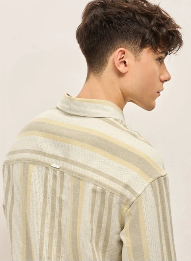 THE BEAR HOUSE Men's Shirt for Casual and Formal Wear | Classic Button-Down Style for Office, Daily Use, Travel, Events & All-Season Outfits | Versatile & Stylish Wardrobe Essential for Every Occasion