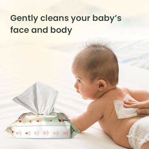 Tütots Ultra Thick Aqua Baby Wipes - 99% RO Water Infused with Lemon Blossom & Tangelo - Ideal Wipes for New Born Baby - Wet Wipes for Cleaning - Soft & Gentle Baby Wet Wipes (Pack of 4) - Image 5
