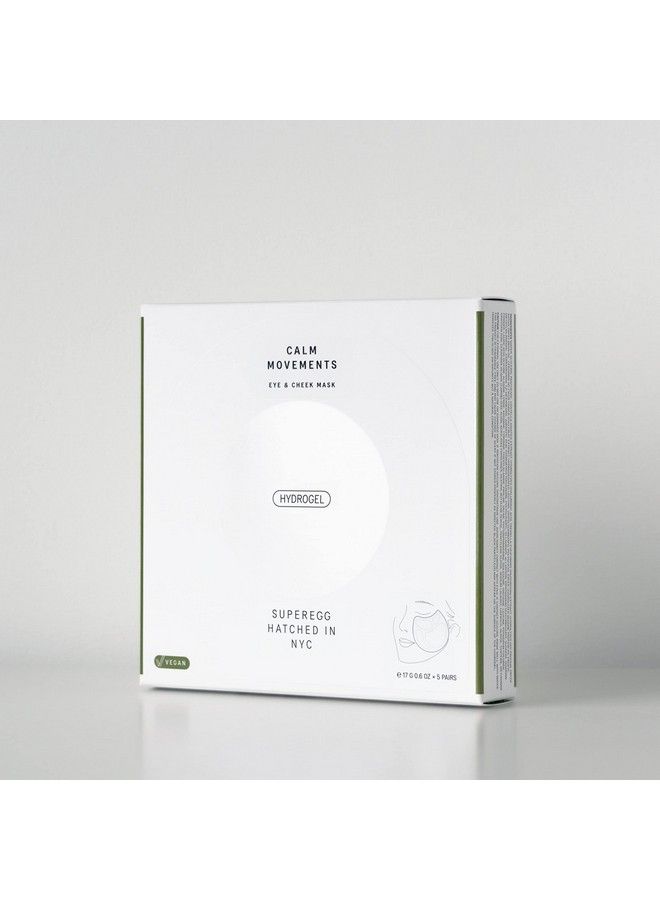 SUPEREGG Calm Movements Eye & Cheek Mask (Pack Of 5): Hydrogel Mask For Plump Silky Smooth Skin. Centella Asiatica And Hyaluronic Acid - Image 4