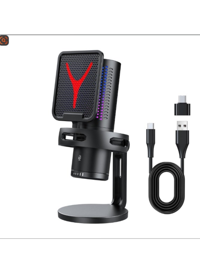 Generic Hot Selling Capacitor Esports Game RGB Computer Microphone Touch Mute Key GM7 Simple Version 