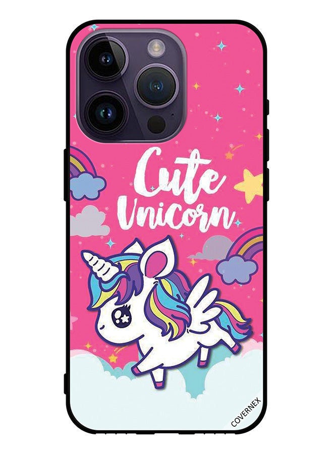 Covernex Protective Case Cover For Apple iPhone 14 Pro Cute Unicorn Girl - Image 1