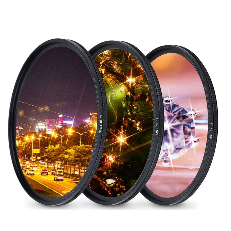 JJC 67mm Variable Star Filter Cross Screen Starburst Filter Kit for Canon EF-S 18-135mm f3.5-5.6 USM Lens, RF 24-105mm F4-7.1 Lens for Sony FE 24-70mm f4 Lens & Other Lenses with 67mm Filter Thread - Image 1
