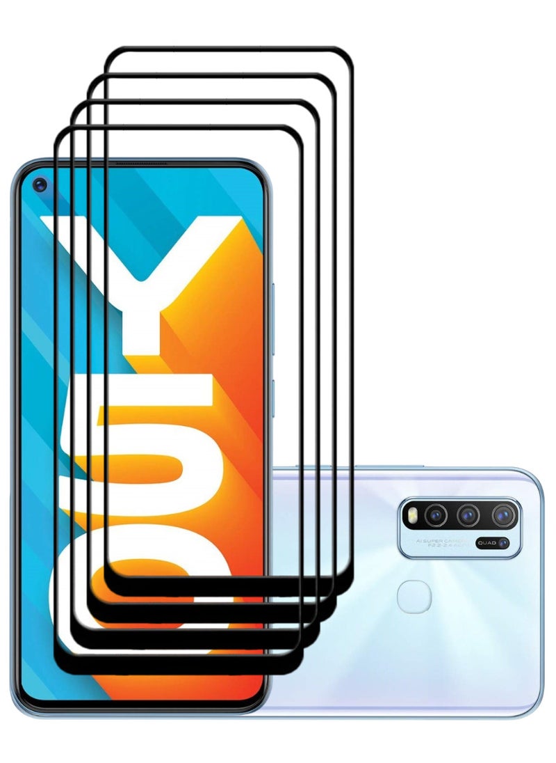 ACLIX 4 Pieces Antistatic ESD Dustproof Premium Quality High Definition Tempered Glass Screen Protector Designed For vivo Y50 - Image 1