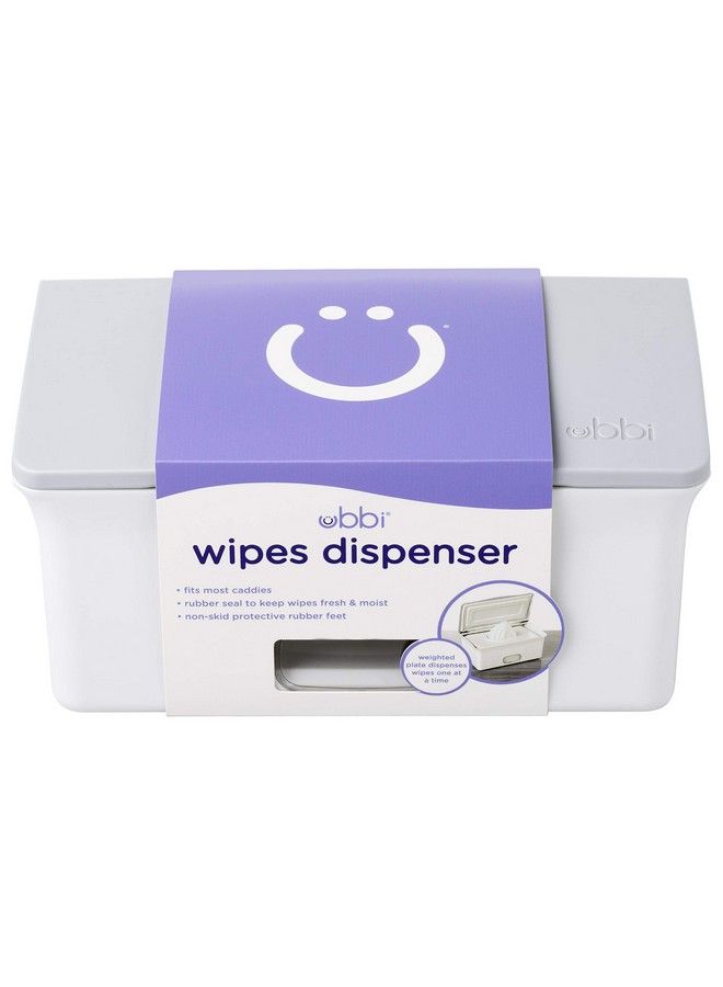 ubbi Baby Wipes Dispenser Baby Wipes Case Baby Wipes Holder With Weighted Plate Keeps Wipes Fresh And Non Slip Rubber Feet Gray - Image 5
