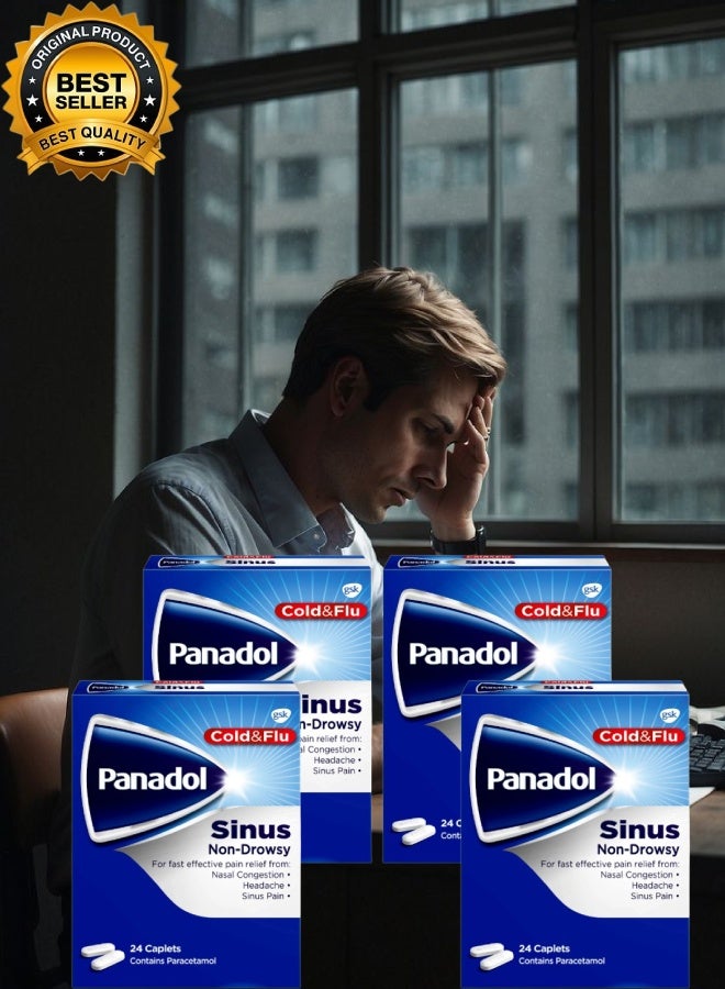 Panadol 4 Pieces Panadol Cold & Flu Sinus 24 Caplets - Image 1