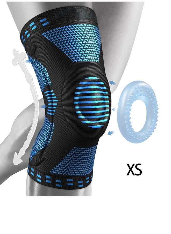 general 2 Pcs Professional Knee Brace for Pain Relief, Medical Knee Support with Patella Pad & Side Stabilizers, Compression Knee Sleeve for Meniscus Tear, ACL, Joint Pain, Runner, Workout,XS - Image 1