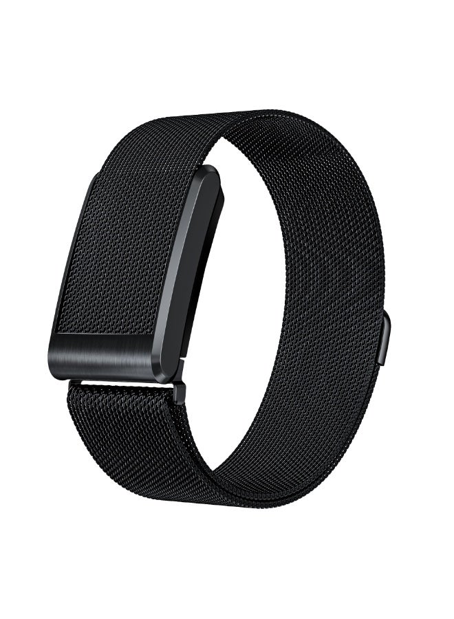 TEMPO Metal Stainless Band Compatible with WHOOP 5.0 One & Peak, Breathable Titanium Adjustable Magnetic Replacement Wristbands Straps with U Shaped Connector | NOT for Gen 4