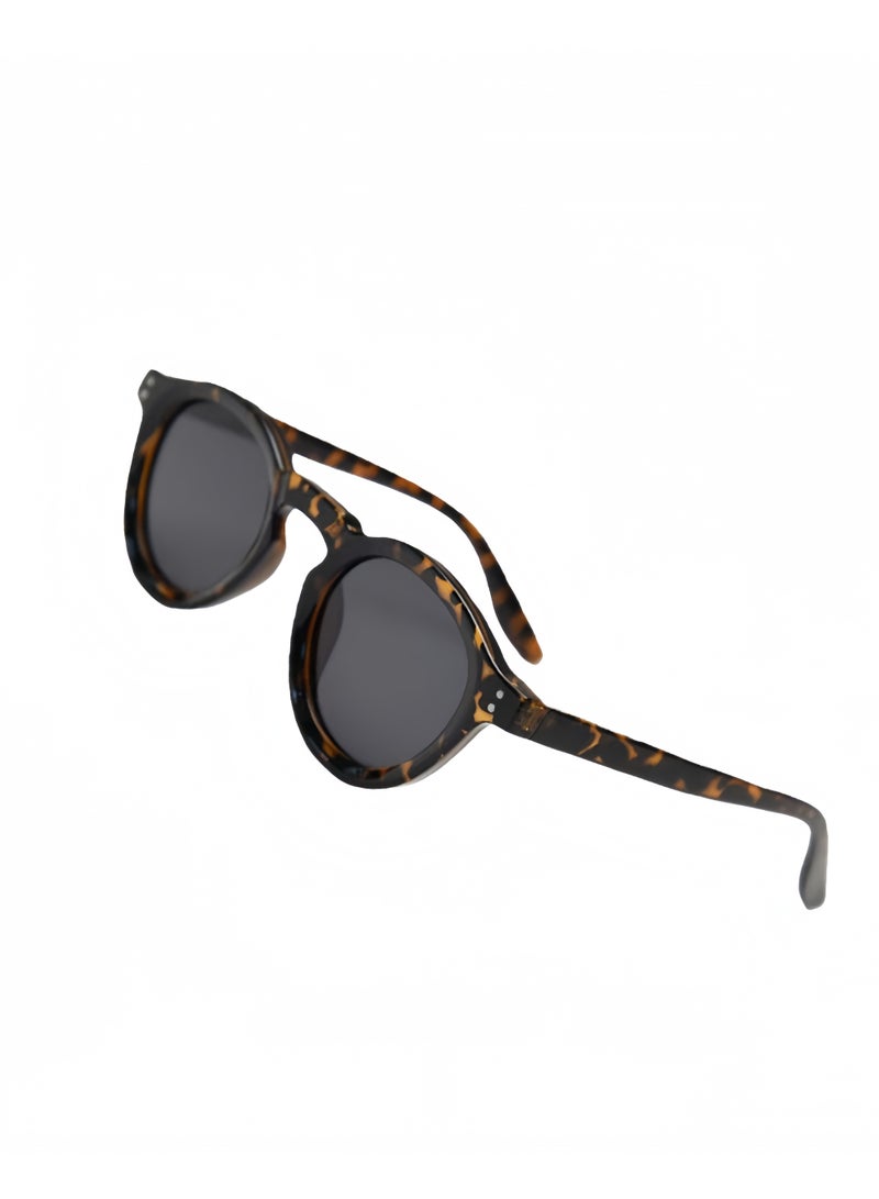 UV400 circular polarized sunglasses retro men's sunglasses, suitable for both men and women, suitable for desert driving, beach daily outdoor activities - Image 2