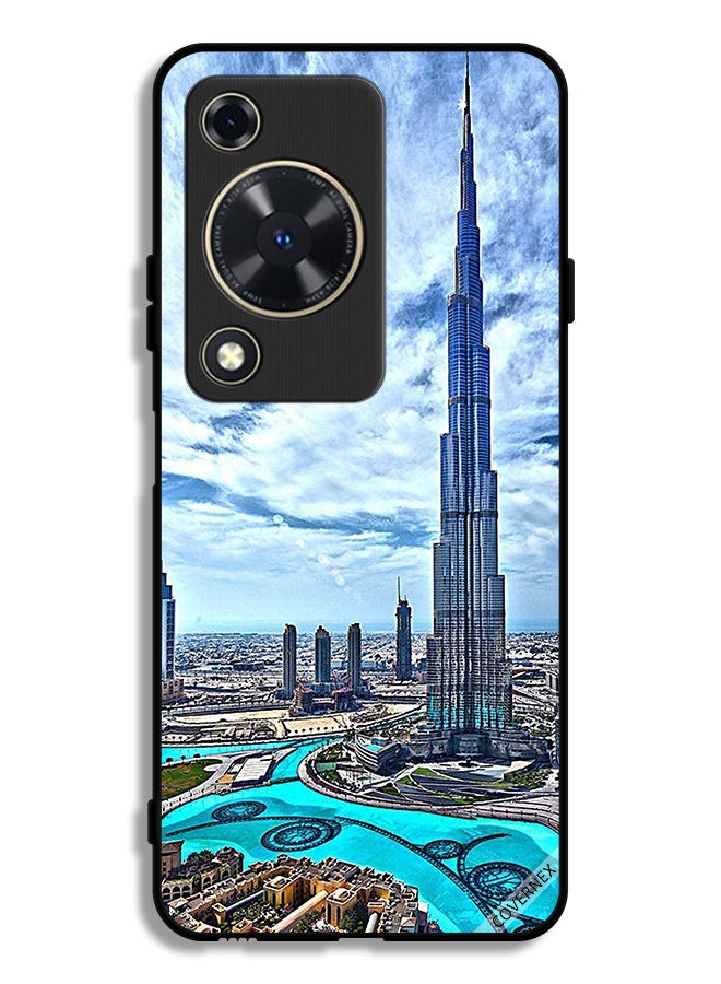 Covernex Huawei Nova Y72S Protective Case Cover Burj Khalifa Tower Touching Clouds