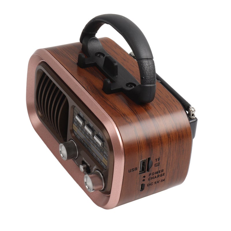 Portable Vintage Radio Speaker Multifunctional 3 Bands Bluetooth AM FM Radio for Indoor and Outdoor RXBT628 - Image 3
