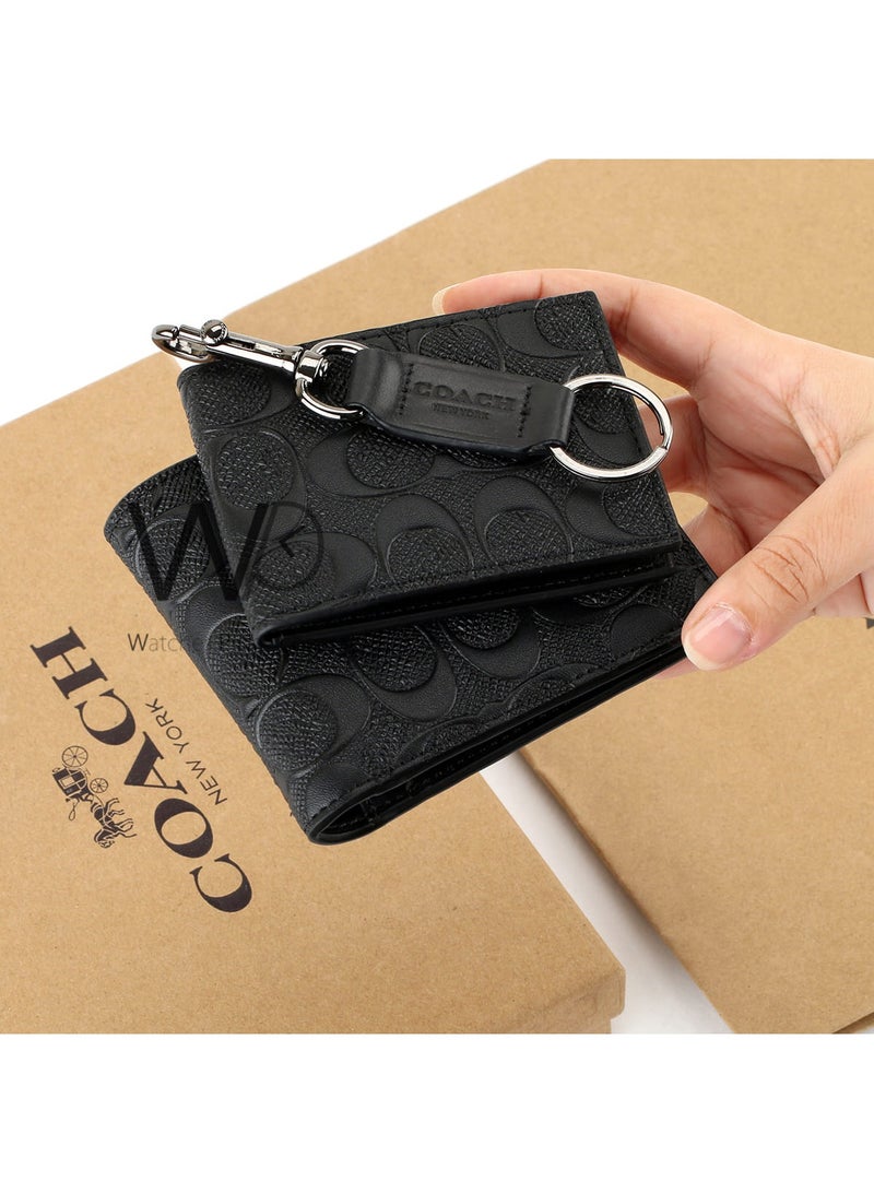 coachoutlet COACH Men's Gift Set – Wallet + Card Holder + Key Ring - Image 2