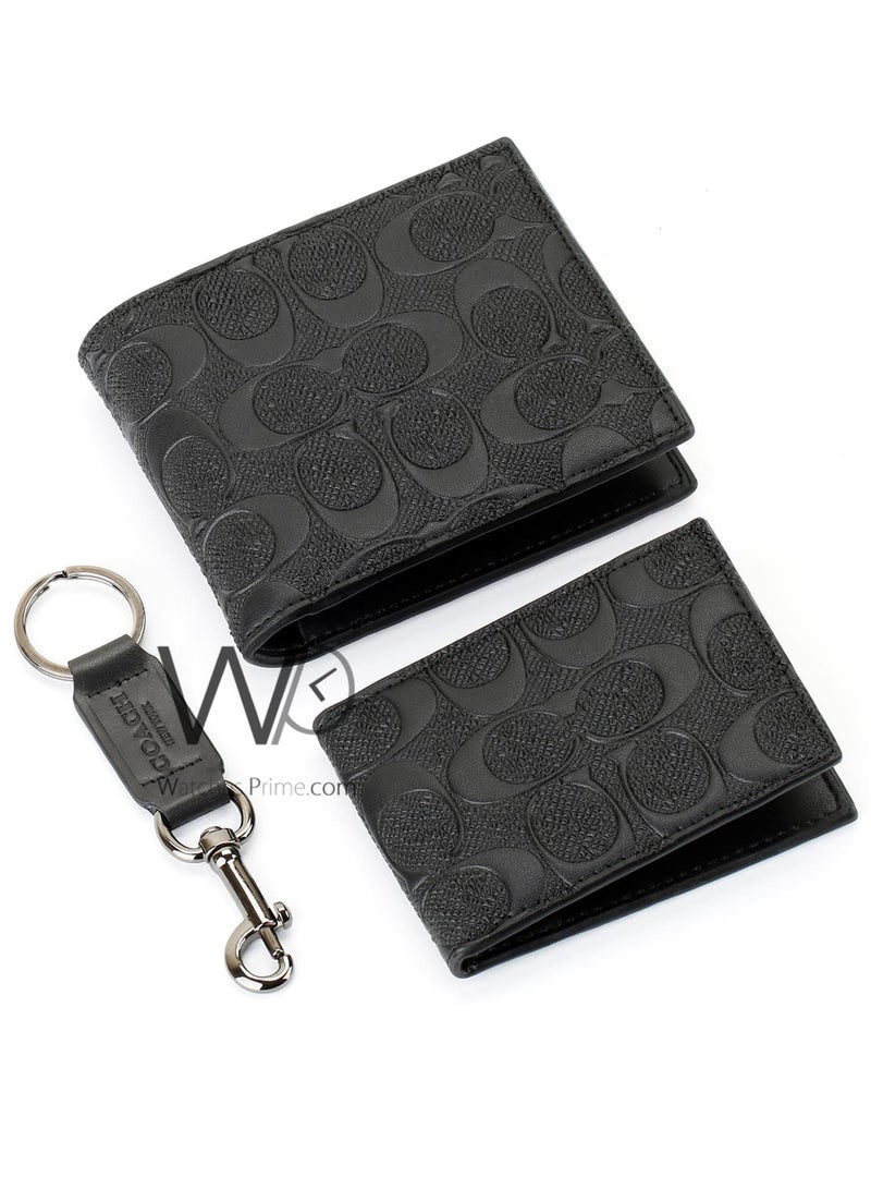 coachoutlet COACH Men's Gift Set – Wallet + Card Holder + Key Ring - Image 4