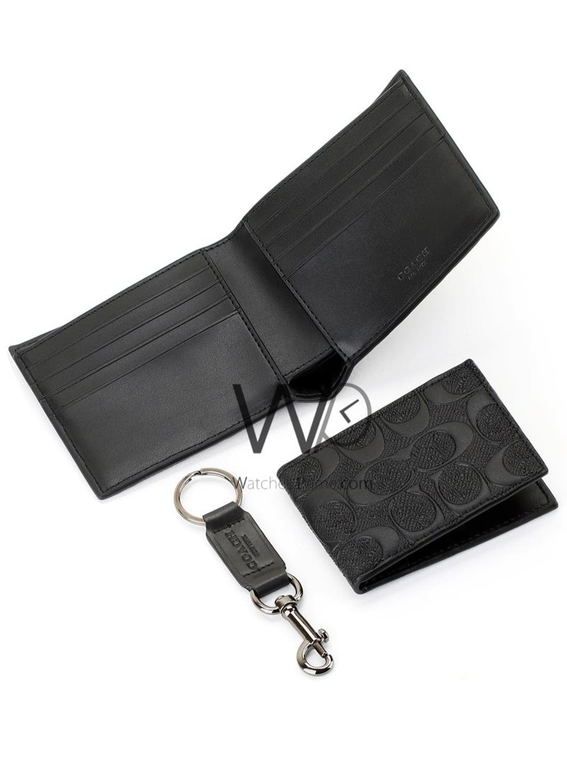 coachoutlet COACH Men's Gift Set – Wallet + Card Holder + Key Ring - Image 5