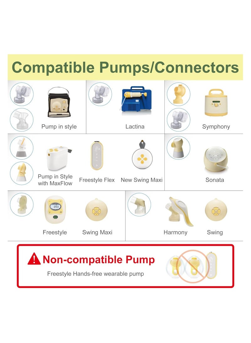 1Pc Pump Parts 20 mm Two-Piece Design Small Breastshield for Medela Breast Pumps Not Original for Medela Pump Parts Replace for Medela Shields Fit Flex Connector - Image 4